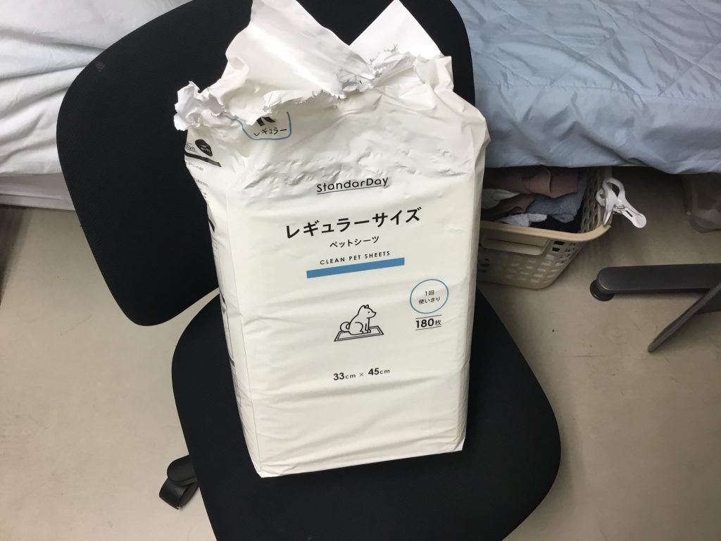ウォーターシートはペットシーツで十分